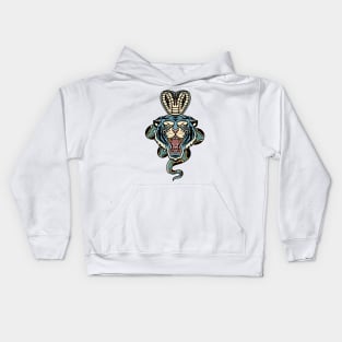 tiger and cobra tattoo Kids Hoodie